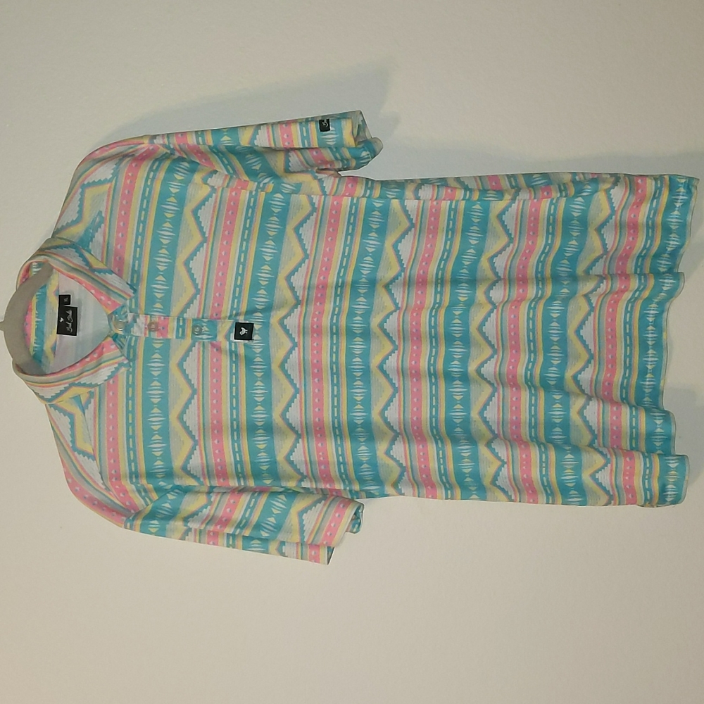 Bad birdie print golf polo shirt